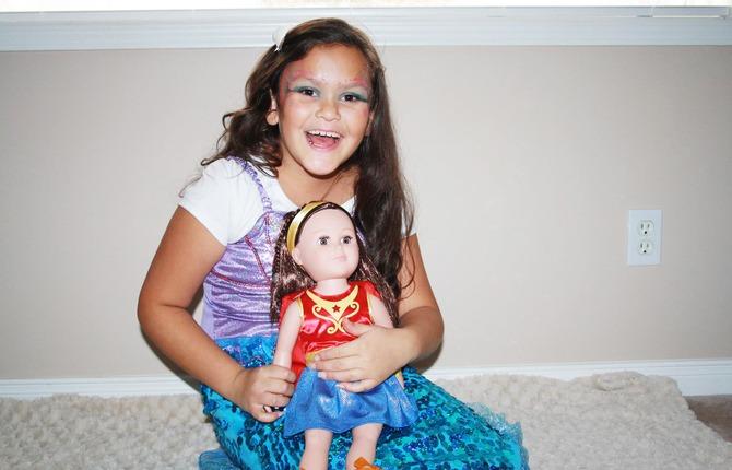 Trinity Ann with her doll 1