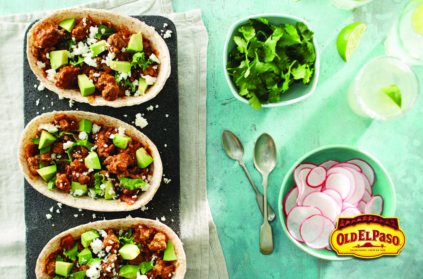 Beef and Avocado Whole Wheat Taco Boats