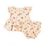 11. Agrumes Print on Barely Coral Ribbed Outfit Set $40 copy