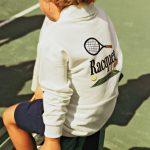 5. Back of Racquet Club Half Zip Polo Sweater