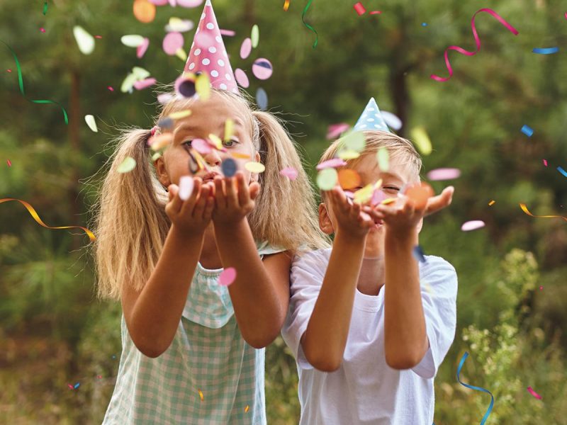 Outdoor Bday Party Image confetti web