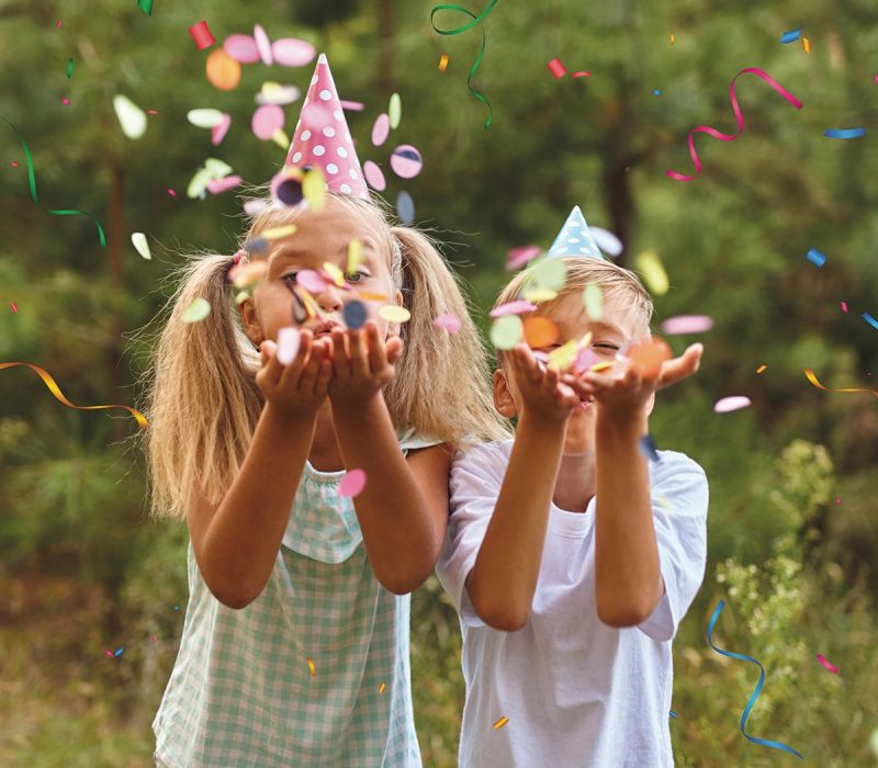 Outdoor Bday Party Image confetti web