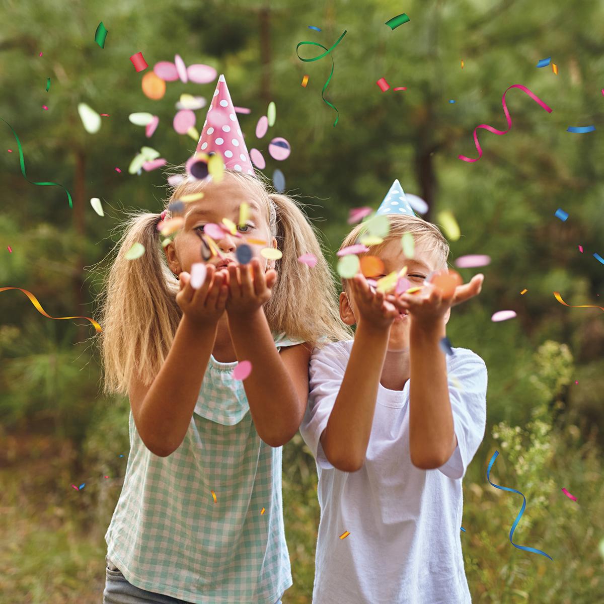 Outdoor Bday Party Image confetti web