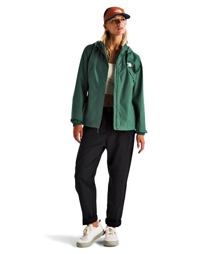 #1 TNF Women’s Antora Rain Jacket in Duck Green $139.99 CAD