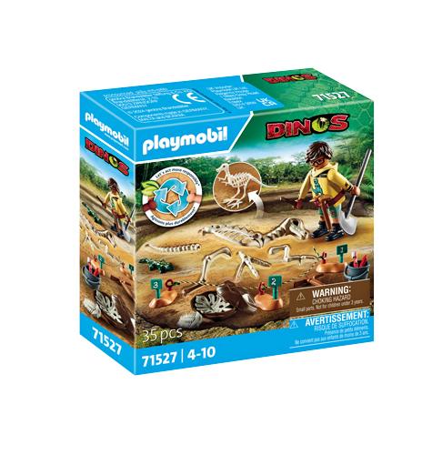 4. Archaeological dig with dinosaur skeleton