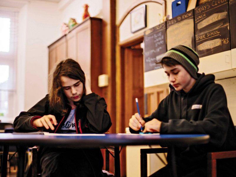 The Study Academy students studying