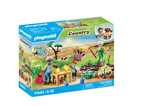 3. Idyllic Vegetable Garden with Grandparents