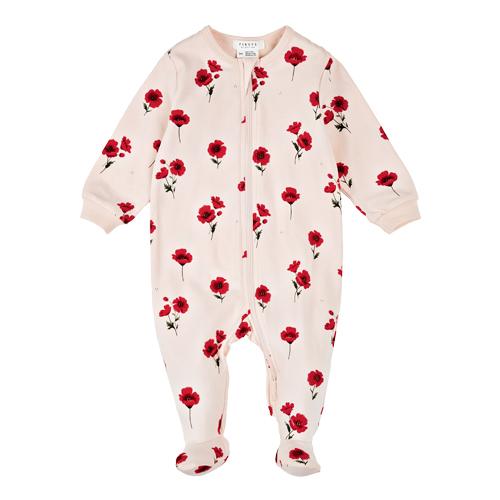 #7 Poppy Print on Light Pink Sleeper $32