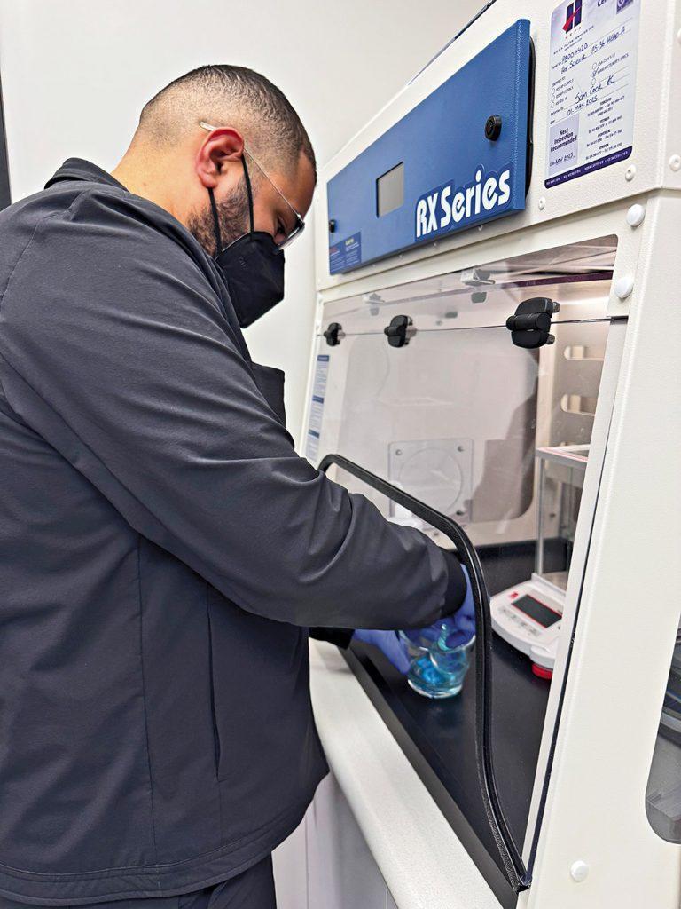 Youssef Habib preparing Prescription