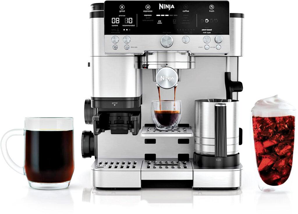 The Ninja Luxe Cafe Premier Series 3-in1 Espresso, Drip Coffee and & Cold Brew Machine