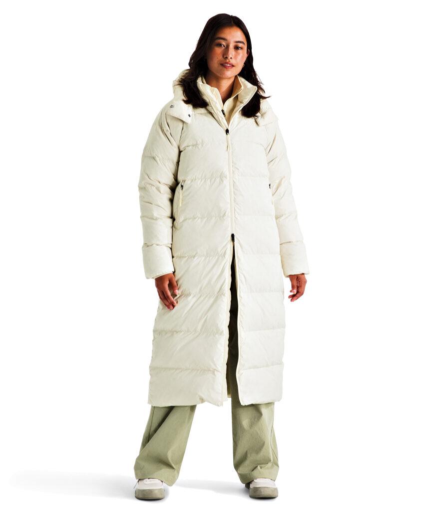 3 TNF Womens Hydrenalit City Long Down Hooded Parka