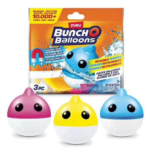 #9 Bunch O Balloons Reusable Shark Water Balloons 3 Pack by ZURU – Self Sealing Magna Seal Summer Outdoor Water Toy for Kids & Families1777914776