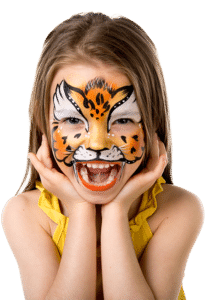 fun child paintedface